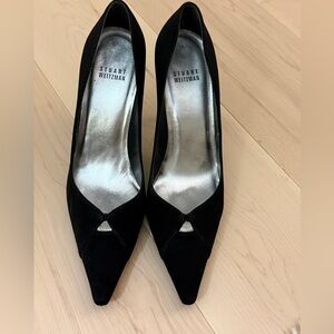 Stuart Weitzman Black Women's Heels Shoes with Cutout Design! Size 8M